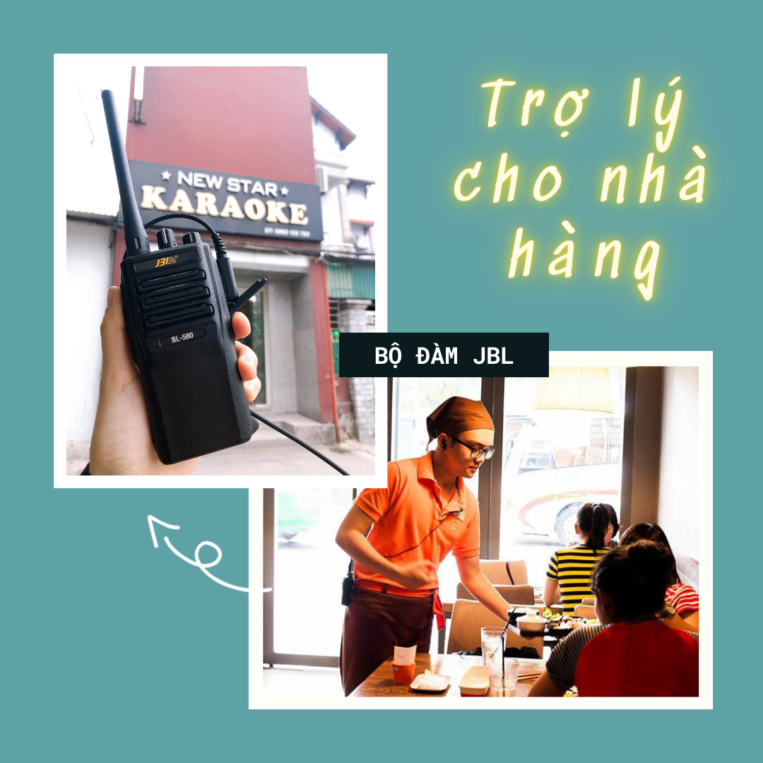Bộ đàm cầm tay cho quán cafe
